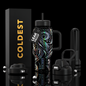 Coldest Limitless Ultra V8 24oz tumbler with space exploration design, durable stainless steel, and leak-proof lid.
