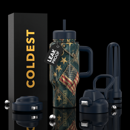 Coldest Limitless Ultra v8 24oz water bottle with sleek black design and secure lid, suitable for staying hydrated on the go