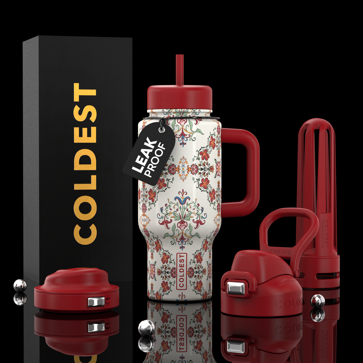 Coldest Limitless Ultra v8 24oz insulated tumbler with a sleek design and secure lid, perfect for keeping drinks hot or cold.