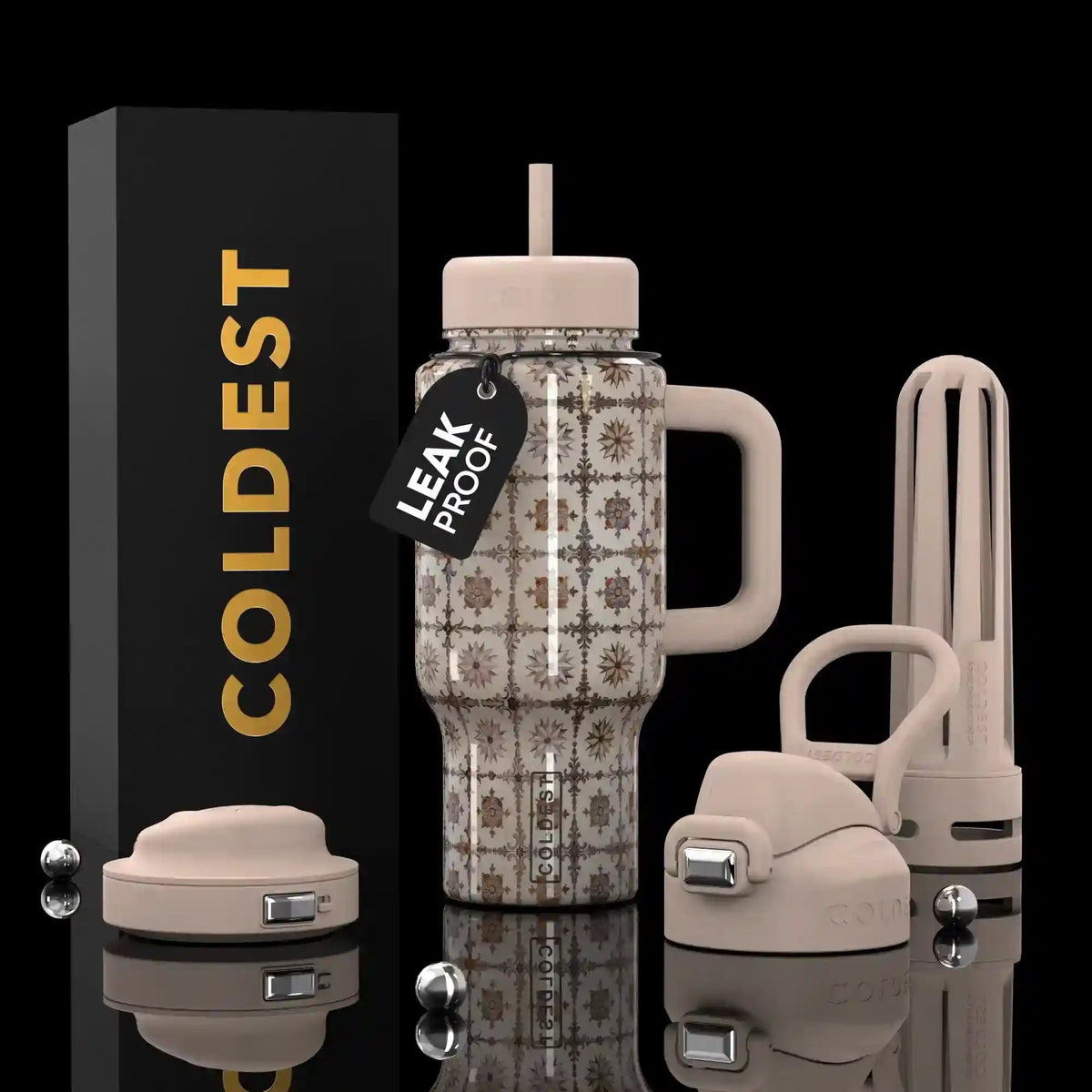 Coldest Limitless Ultra v8 24oz water bottle with sleek design and durable stainless steel construction.