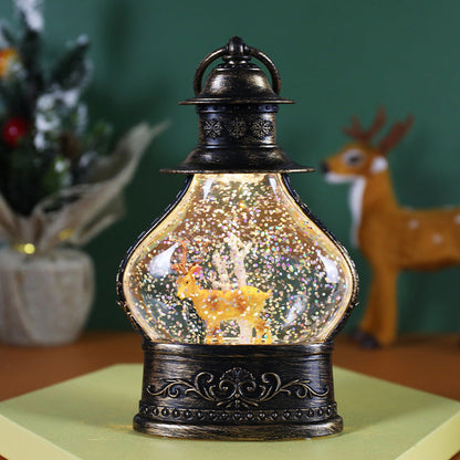 Christmas decorations snowflake crystal ball ornament displayed for holiday decor