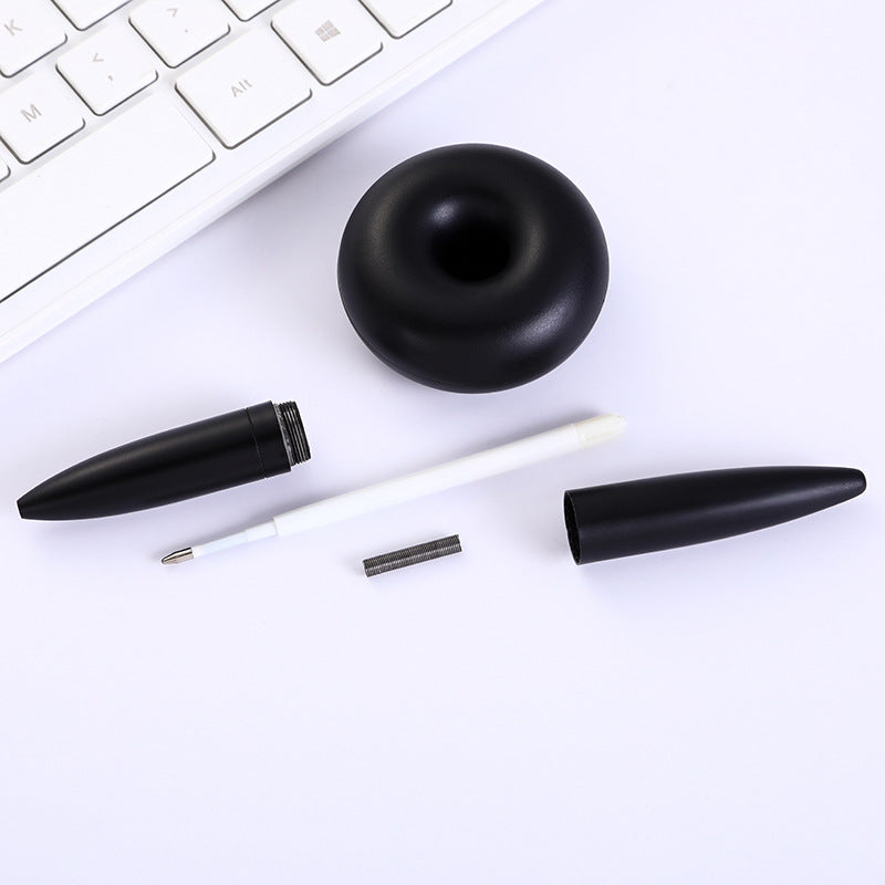 Printable magnetic suspension bracket with signature pen for business office use, product view