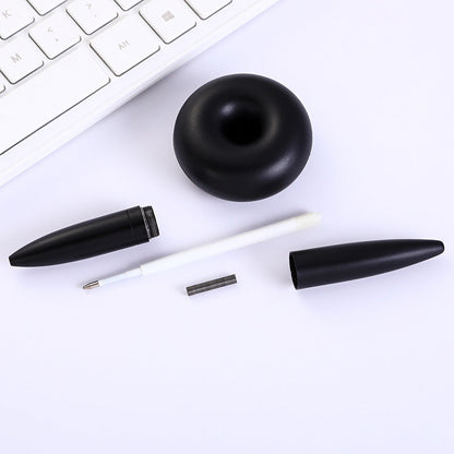 Printable magnetic suspension bracket with signature pen for business office use, product view