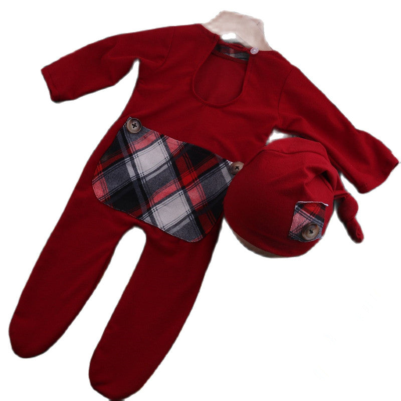 Children's Christmas photography clothing studio props for boys and girls, festive holiday outfits and accessories