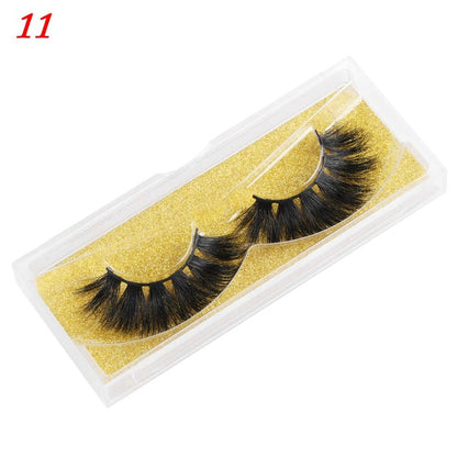 25mm wispy fluffy mink eyelashes, dramatic false lashes in a soft, layered style