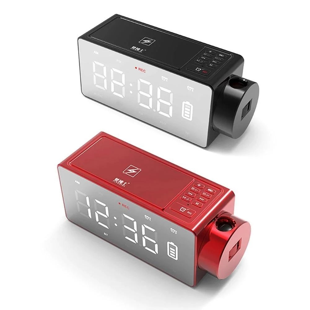 S91S fashion wireless Bluetooth speaker clock with digital display and compact modern design