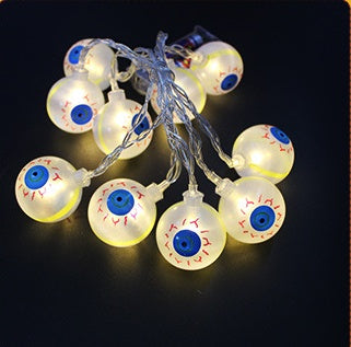 Halloween pumpkin LED string lights lantern decoration emitting a warm glow