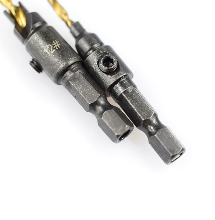 5-piece titanium countersink drill bit set for woodworking by My Store