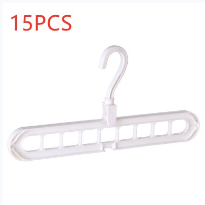 9-hole clothes hanger organizer, space-saving hanger in compact vertical design