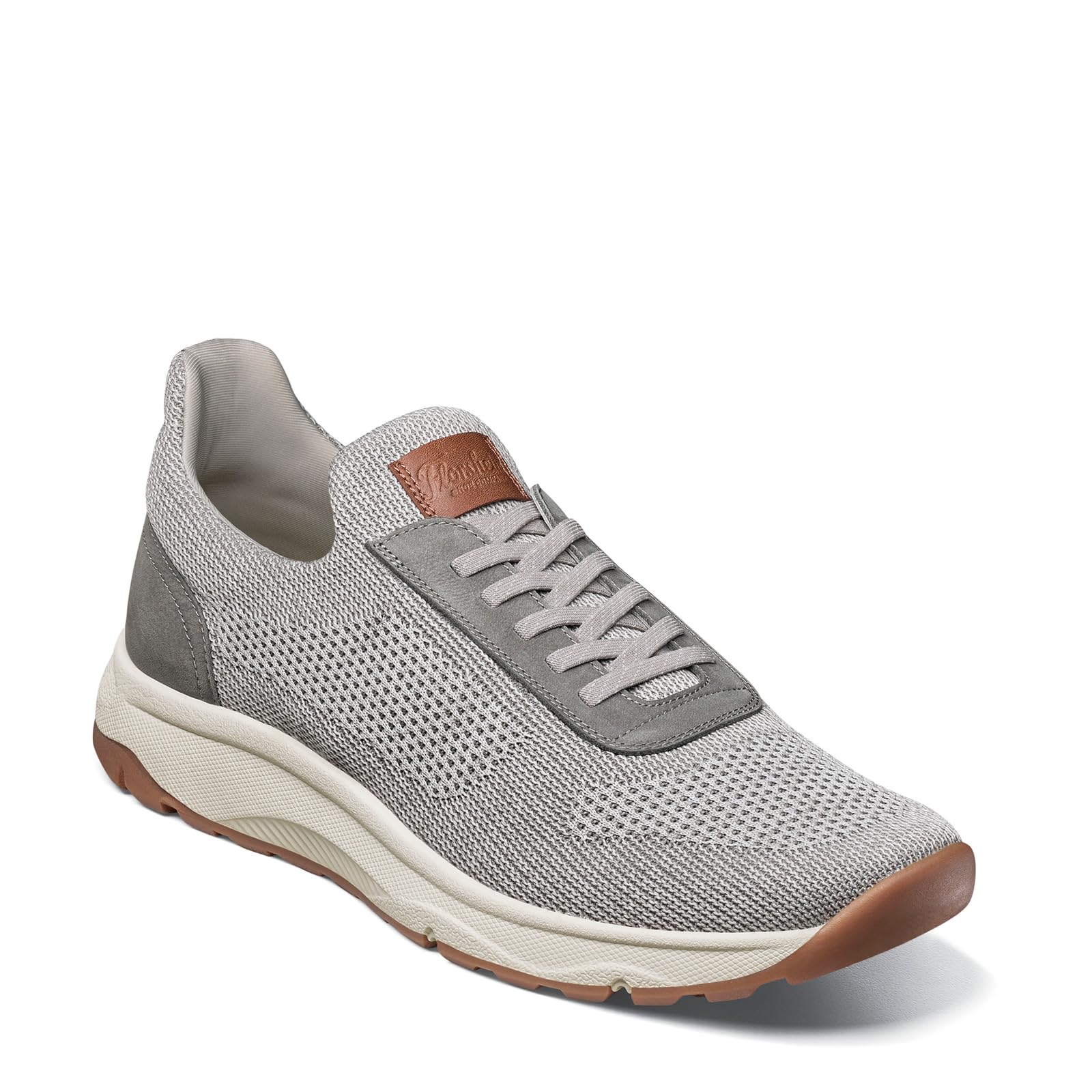 Florsheim Satellite Knit Elastic Lace Slip On Sneaker Mens Slip On 115 DM US Grey