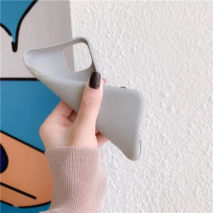 Small simple love iPhone case compatible with Apple, featuring a minimalist heart design