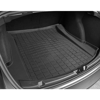 TPE trunk pad by My Store, custom-fit automotive cargo liner shown in black floor mat style