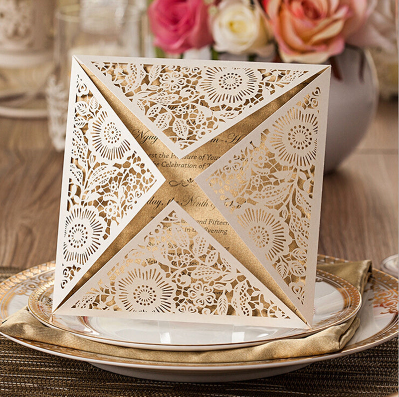 Personalized custom invitation card with elegant design and customizable details