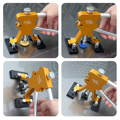 Car dent repair puller tool for removing dents from vehicle body panels