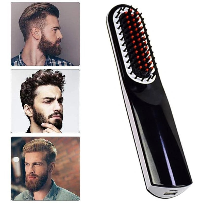 My Store Quick Beard Straightener comb in black for smoothing and styling facial hair