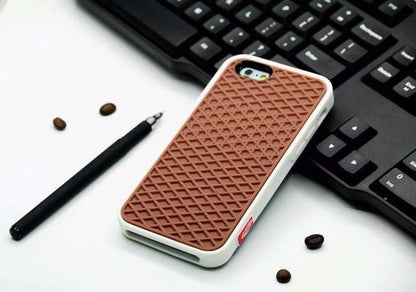 Waffle sole silicone phone case by My Store, textured sneaker sole design visible.