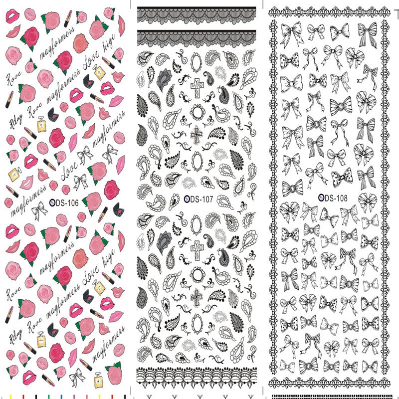 Watermark sticker decal nail sticker by My Store, shown as a decorative adhesive nail design