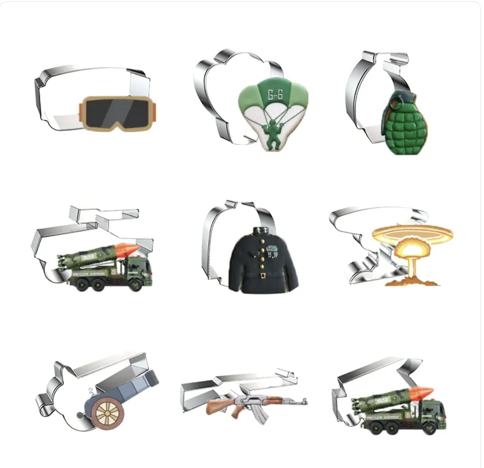 Military-Shaped Cookie Cutter