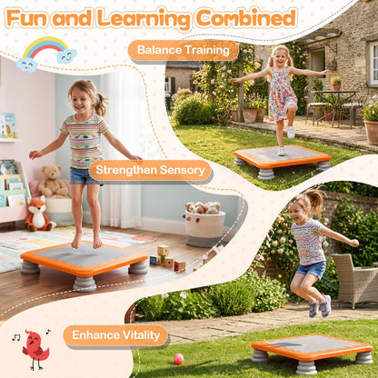 Kids mini trampoline with 25.5-inch size, non-slip foot pads, suitable for children, by GBruno Store.