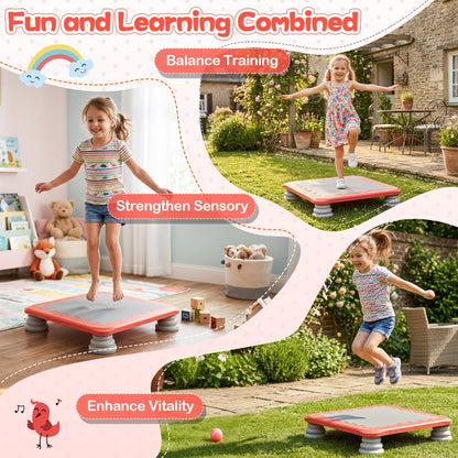 Kids mini trampoline by GBruno with 25.5-inch size, non-slip foot pads, and colorful padded edges for safe bouncing.