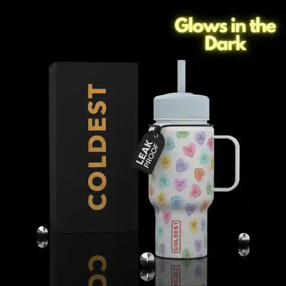 Coldest 6.7oz insulated bottle with sleek design, featuring a secure lid and durable stainless steel construction.