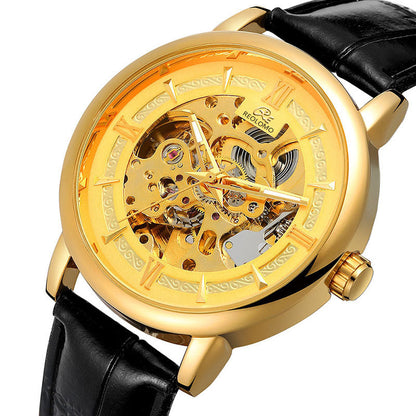 European And American-style Mens Fashionable Hollow-out Mechanical Watch