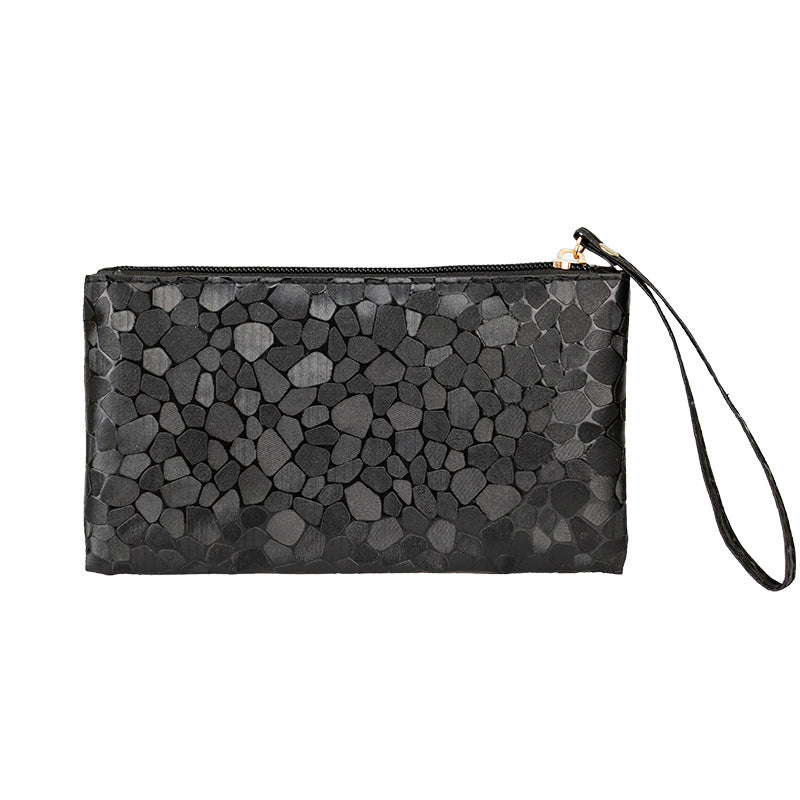 Women's clutch bag from BACKUPMYFILESNOW® with a sleek design, featuring a compact wallet style perfect for evening outings.
