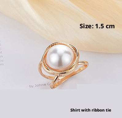 White lotus small scarf buckle by My Store, featuring a delicate floral design.