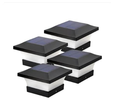Solar garden light displayed outdoors, featuring a compact design for illuminating pathways and garden spaces