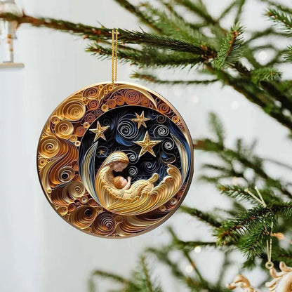 Flat curly Christmas decorations in festive spiral shapes, brand My Store
