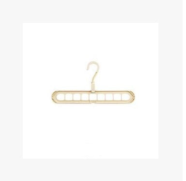 Plastic clothes hanger with storage hook for hanging garments