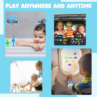 Kids Suction Play Set 114 PCS - Boys & Girls