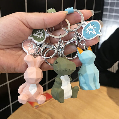 Cute dinosaur keychain key ring in a playful fashion design from My Store