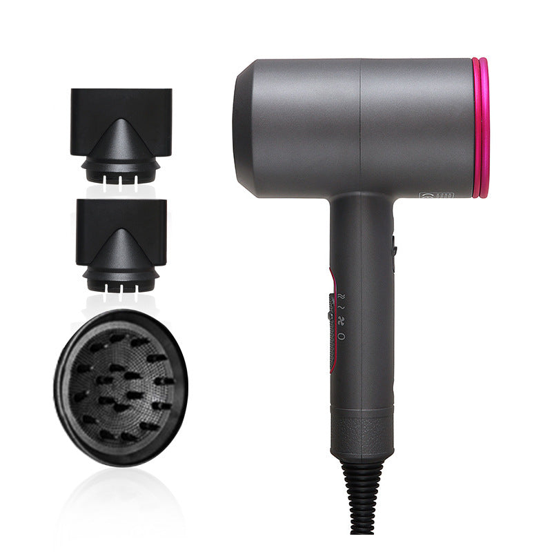 Hotel hair dryer by My Store, compact black design with ergonomic handle and concentrator nozzle