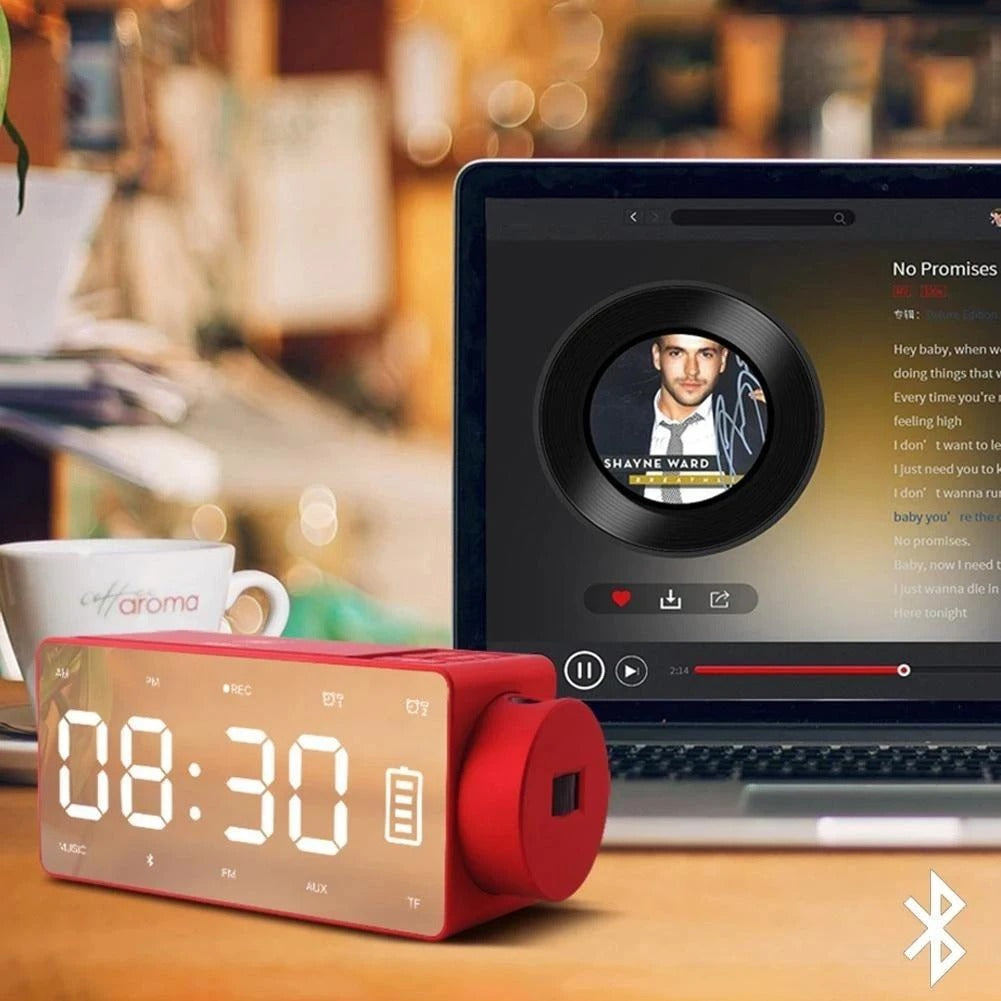 S91S Fashion wireless Bluetooth speaker clock with digital display and compact modern design