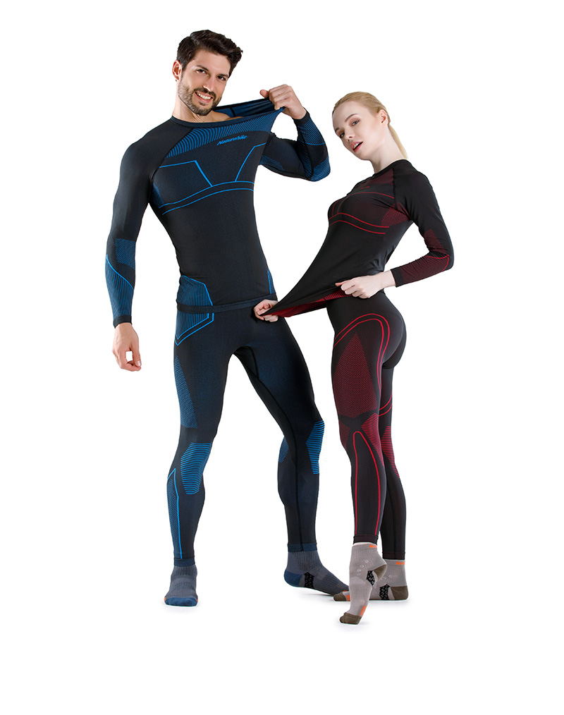 Quick-drying underwear suits for men and women, lightweight unisex design in breathable fabric
