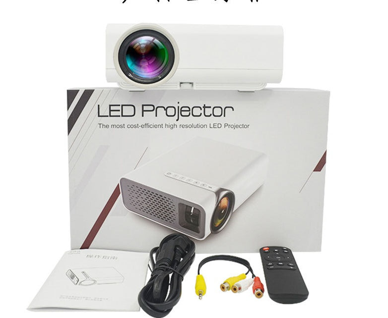 Portable mini HD 1080P projector for home use by My Store, shown on a white background