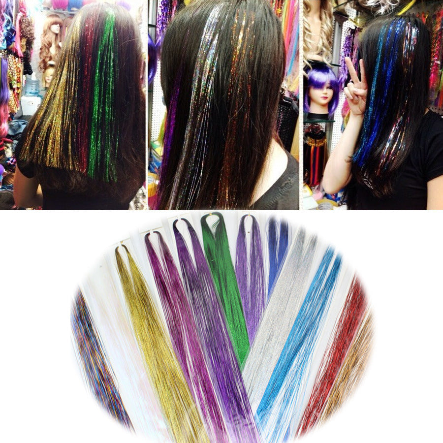 Laser hair color hair extension by My Store, shown in a close-up view
