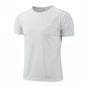 Lake blue quick-dry sport T-shirt for men and women, breathable gym and running jersey, ideal for fitness and training.