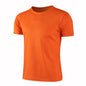 Lake blue quick-dry short sleeve sport T-shirt for men and women, breathable gym and running jersey, ideal for fitness and training.