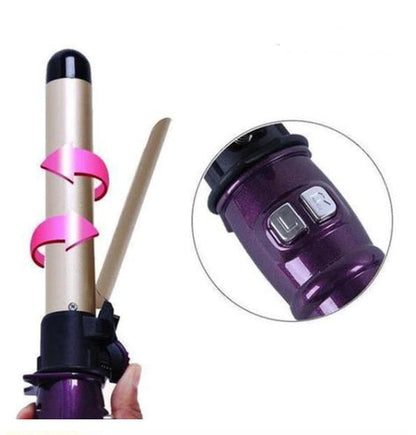 Automatic 360-degree rotating ceramic curling iron for gentle hair perm curls
