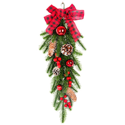 Christmas window wall hanging decoration with festive holiday design for indoor glass display