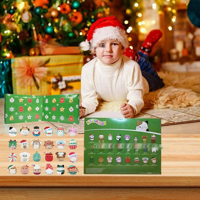 Children's toys Christmas calendar by My Store with colorful numbered doors and small toy surprises
