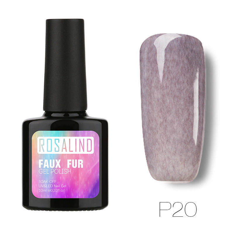 Nail rubber fur nail polish in a textured finish bottle by My Store