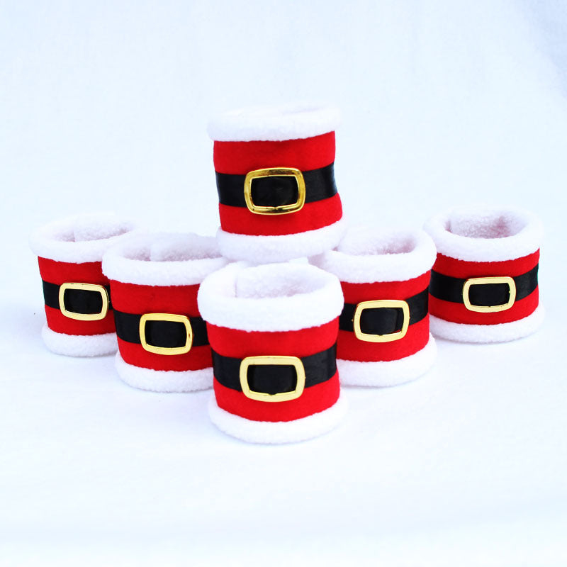 Christmas towel ring decoration with festive holiday design-vesm