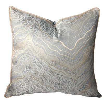 Light luxury European sofa pillow cushion in elegant fabric with a refined decorative design