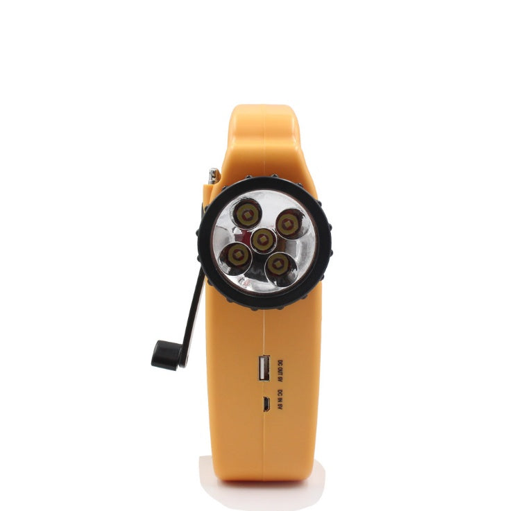 Hand-cranked emergency radio with built-in light from My Store