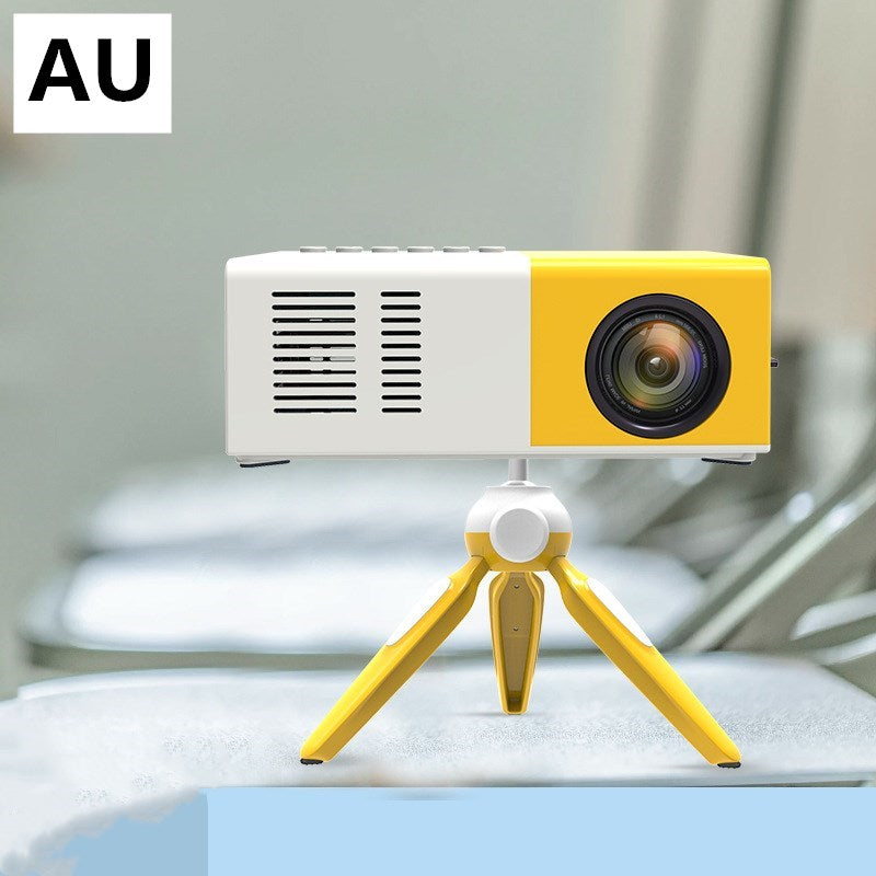 Handheld mini LED home entertainment projector for gifts, featuring a compact design