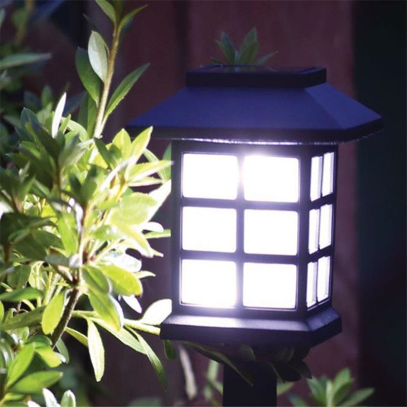 Solar square light solar lawn light with a compact square design for outdoor garden illumination