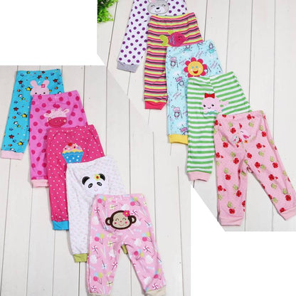 Cartoon print children's leggings, 5-piece set by My Store